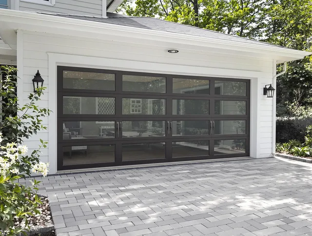 Lynnfield Garage Door Repair design specialist presenting custom garage door options to Lynnfield homeowner