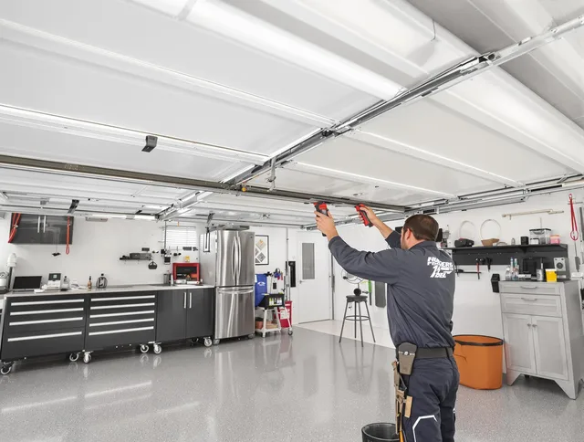 Overhead garage door repair service by Lynnfield Garage Door Repair in Lynnfield